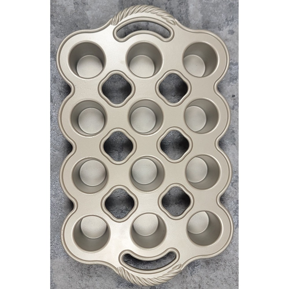 Nordic Ware Cast Aluminum Petite Popover Pan 1/4 Cup Each 12 Cavity